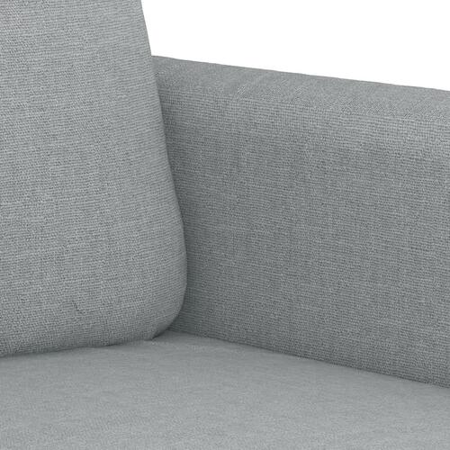 3 personers sofa med hynder stof lysegrå