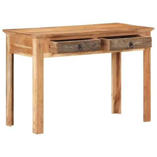 Skrivebord 110x50x75 cm massivt genbrugstræ