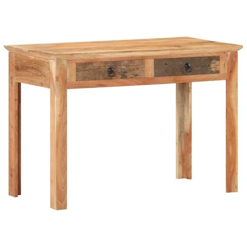 Skrivebord 110x50x75 cm massivt genbrugstræ