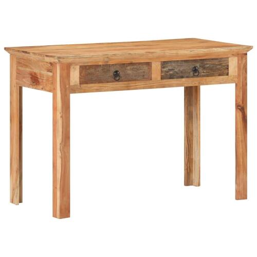 Skrivebord 110x50x75 cm massivt genbrugstræ