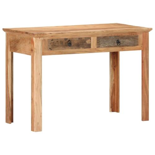 Skrivebord 110x50x75 cm massivt genbrugstræ