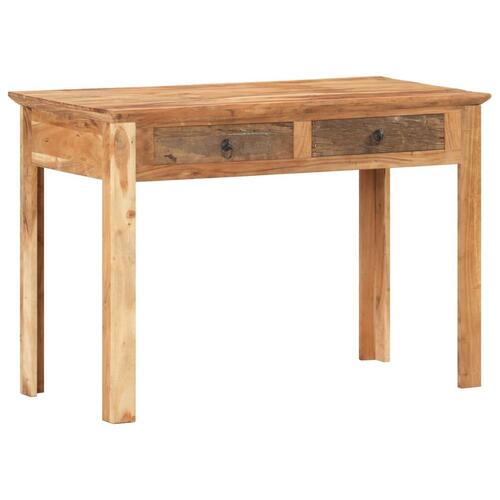 Skrivebord 110x50x75 cm massivt genbrugstræ