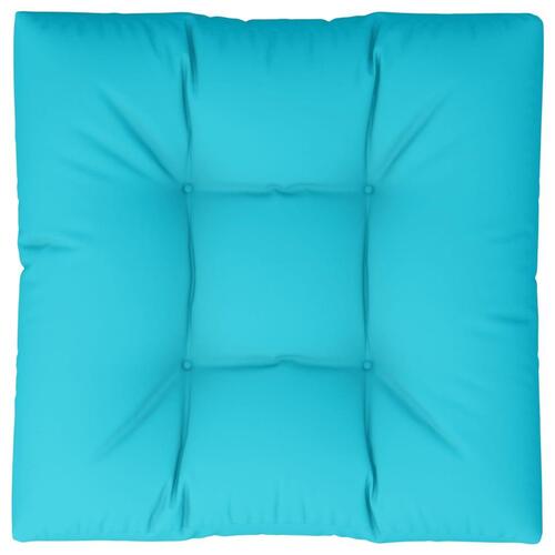 Pallehynde 80x80x12 cm stof turkis