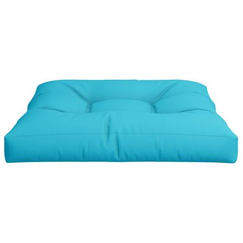 Pallehynde 80x80x12 cm stof turkis
