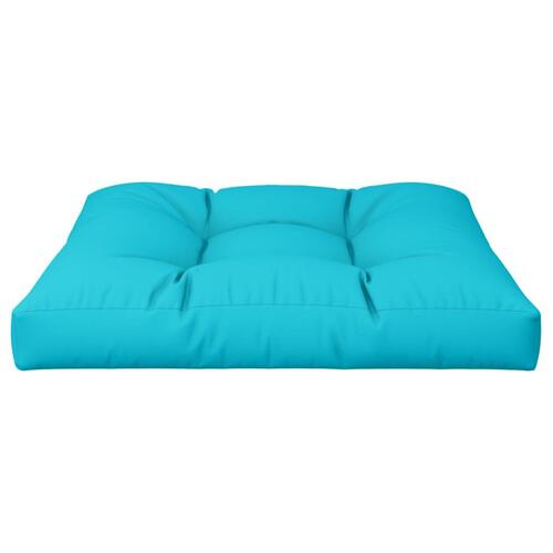 Pallehynde 80x80x12 cm stof turkis
