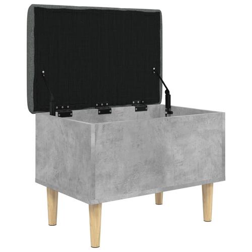 Skobænk 62x42x46 cm konstrueret træ betongrå