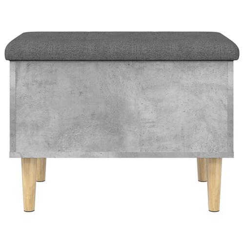 Skobænk 62x42x46 cm konstrueret træ betongrå