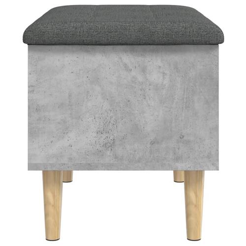 Skobænk 62x42x46 cm konstrueret træ betongrå