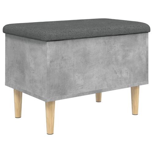 Skobænk 62x42x46 cm konstrueret træ betongrå