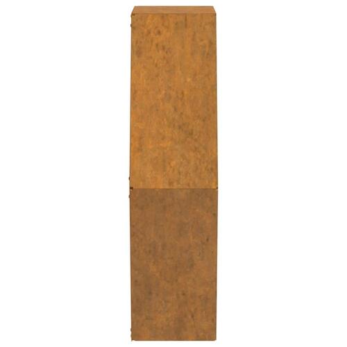 Væghængte plantekasser 2 stk. 46x10x40 cm cortenstål rustfarvet