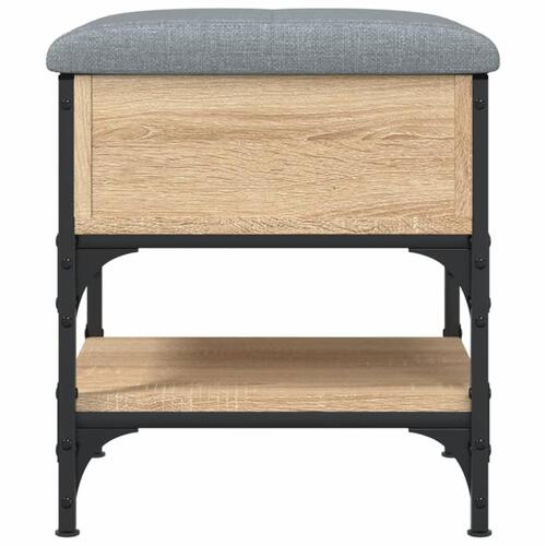 Skobænk 42x42x45 cm konstrueret træ sonoma-eg