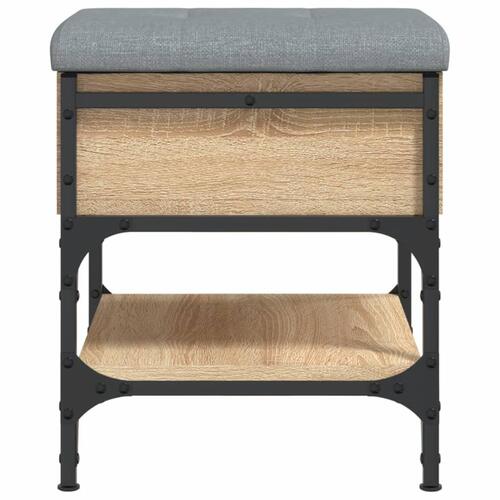 Skobænk 42x42x45 cm konstrueret træ sonoma-eg
