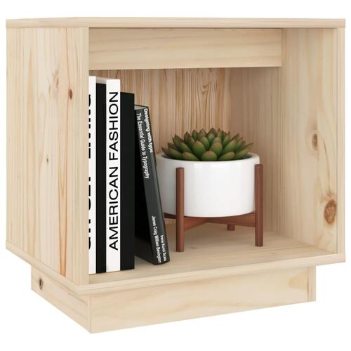 Sengebord 40x30x40 cm massivt fyrretræ
