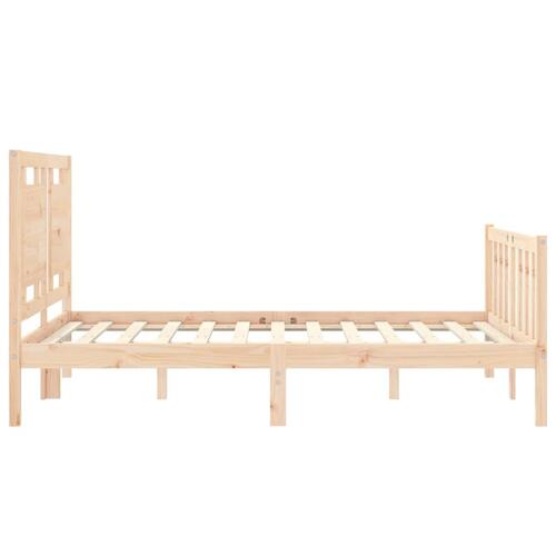 Sengeramme uden madras 120x200 cm massivt fyrretræ
