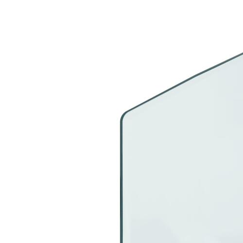 Glasplade til pejs 120x50 cm