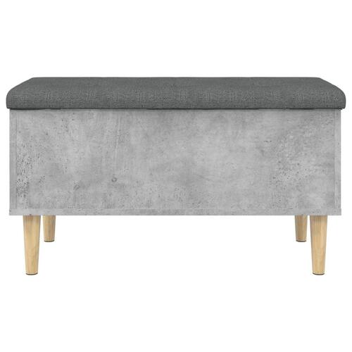 Skobænk 82x42x46 cm konstrueret træ betongrå