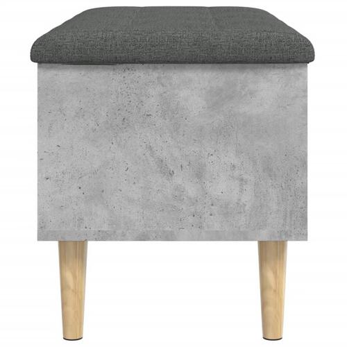 Skobænk 82x42x46 cm konstrueret træ betongrå