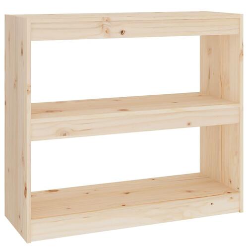 Bogreol/rumdeler 80x30x71,5 massivt fyrretræ