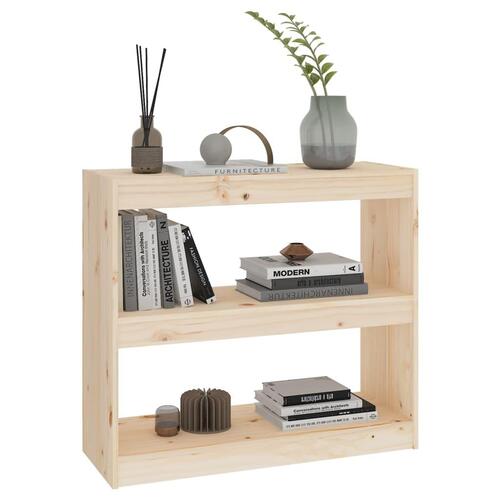 Bogreol/rumdeler 80x30x71,5 massivt fyrretræ