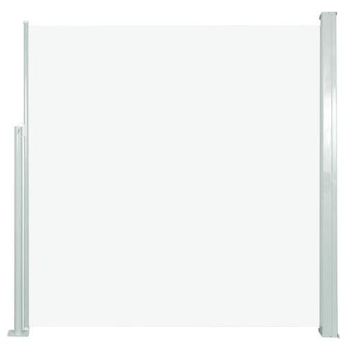 Sammenrullelig sidemarkise 140 x 300 cm cremefarvet