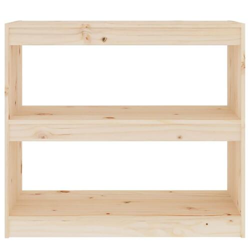Bogreol/rumdeler 80x30x71,5 massivt fyrretræ