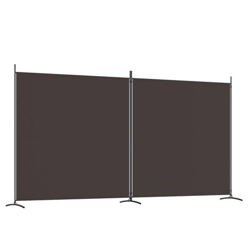 2-panels rumdeler 348x180 cm stof brun