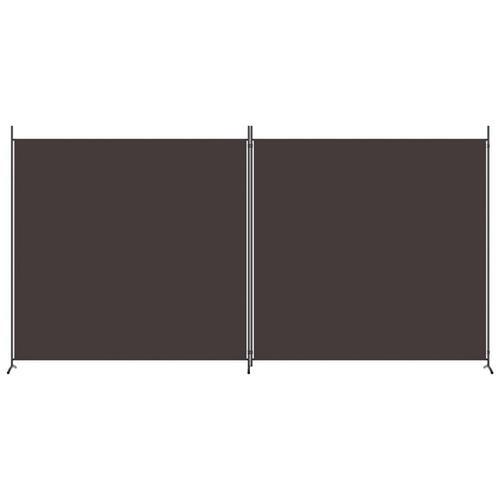 2-panels rumdeler 348x180 cm stof brun