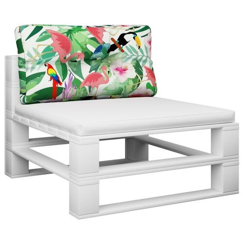Pallehynde 70x40x12 cm stof flerfarvet