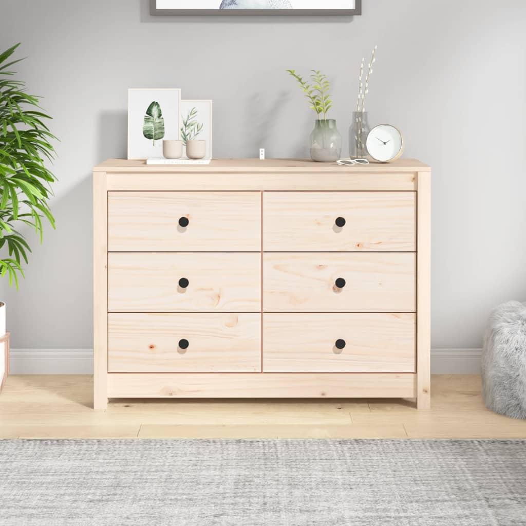 Kommode 100x40x72 cm massivt fyrretræ