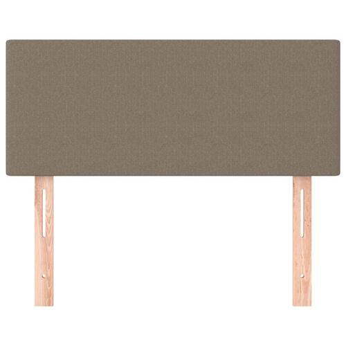 Sengegavl 80x5x78/88 cm stof gråbrun