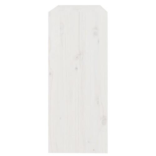 Bogreol/rumdeler 80x30x71,5 cm massivt fyrretræ hvid