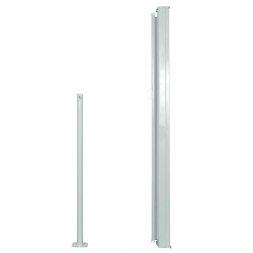 Sammenrullelig sidemarkise 140 x 300 cm grå