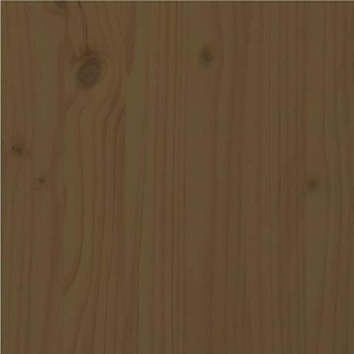 Sengeramme 150x200 cm King Size massivt træ gyldenbrun