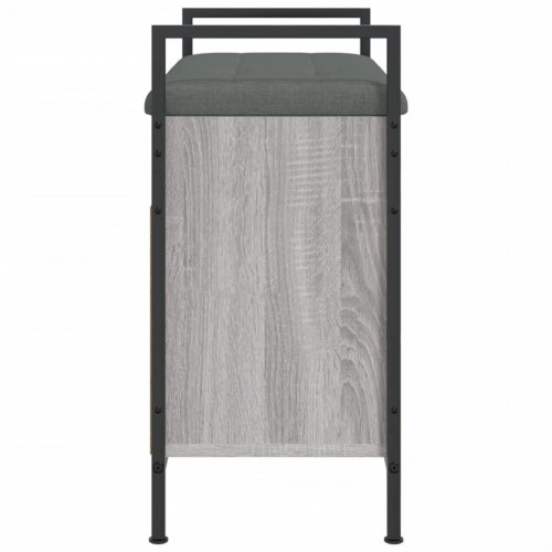Skobænk 65,5x32x57,5 cm konstrueret træ grå sonoma-eg
