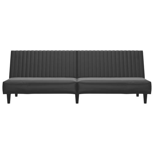 2-personers sovesofa kunstlæder brun
