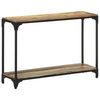 Konsolbord 110x30x75 cm massivt genbrugstræ