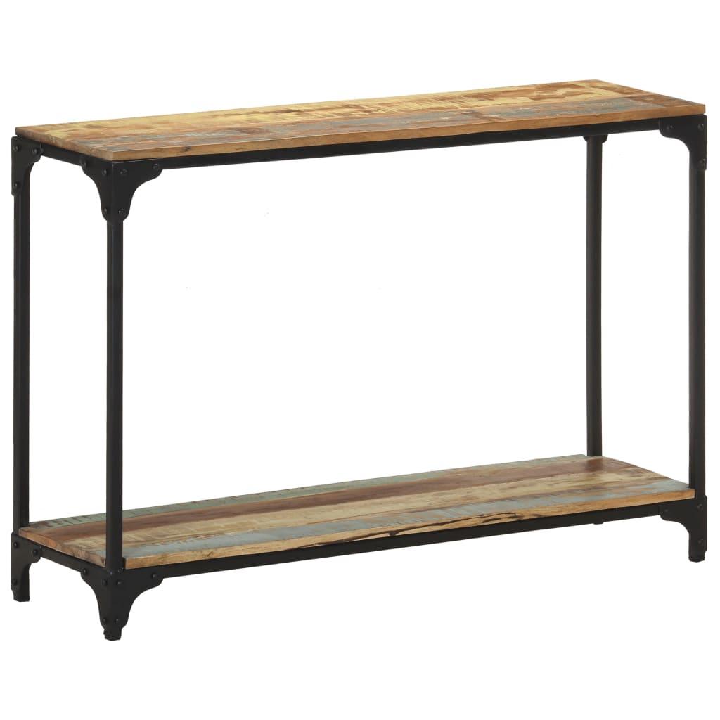 Konsolbord 110x30x75 cm massivt genbrugstræ