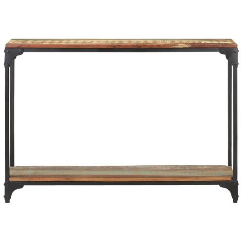 Konsolbord 110x30x75 cm massivt genbrugstræ