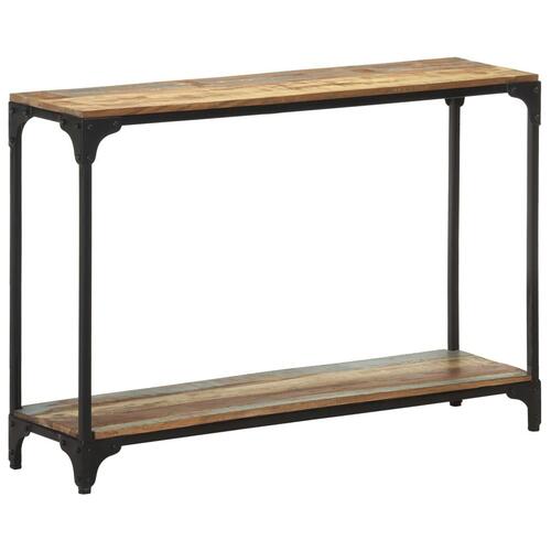 Konsolbord 110x30x75 cm massivt genbrugstræ