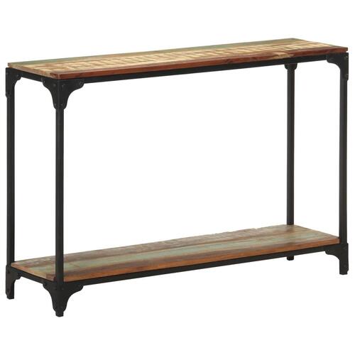 Konsolbord 110x30x75 cm massivt genbrugstræ
