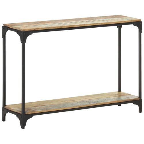 Konsolbord 110x30x75 cm massivt genbrugstræ