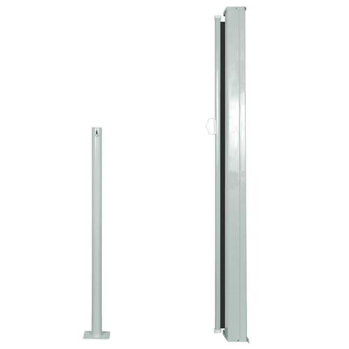 Sammenrullelig sidemarkise 120 x 300 cm sort