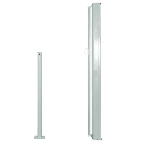 Sammenrullelig sidemarkise 120x300 cm cremefarvet
