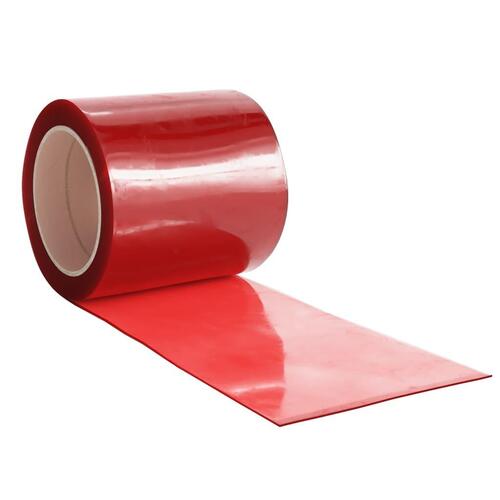 Bændelgardin 200 mm x 1,6 mm 10 m PVC rød