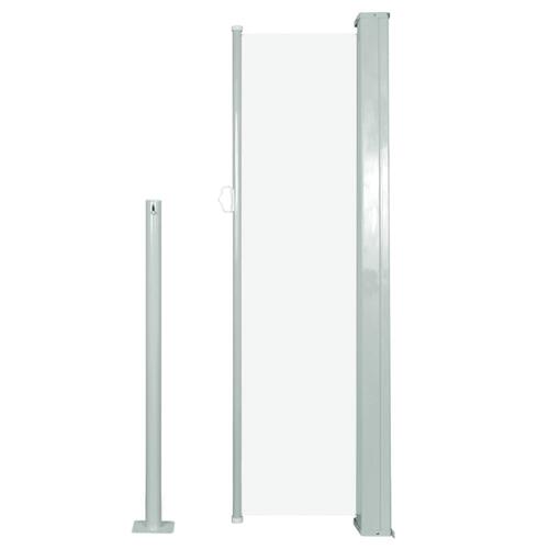 Sammenrullelig sidemarkise 120x300 cm cremefarvet