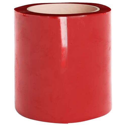 Bændelgardin 200 mm x 1,6 mm 10 m PVC rød