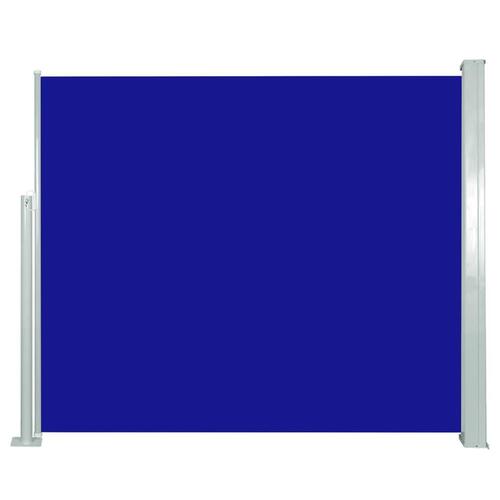 Sammenrullelig sidemarkise 120x300 cm blå