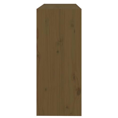 Bogreol/rumdeler 80x30x71,5 cm fyrretræ gylden brun