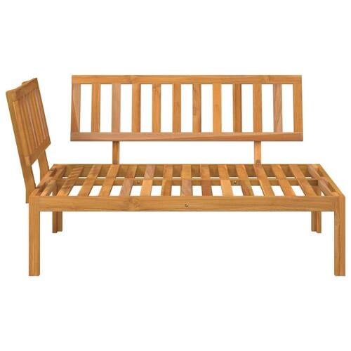 Hjørnemodul til pallesofa massivt akacietræ