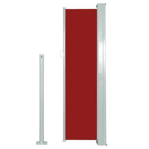 Sammenrullelig sidemarkise 120 x 300 cm rød